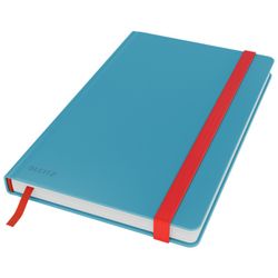 Cuaderno con tapas duras Leitz Cosy,  80 hojas, cuadriculado, DIN A5, azul