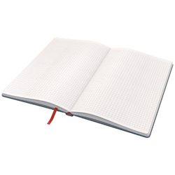 Leitz Cozy hardcover notebook, 80 sheets, squared, DIN A5, gray