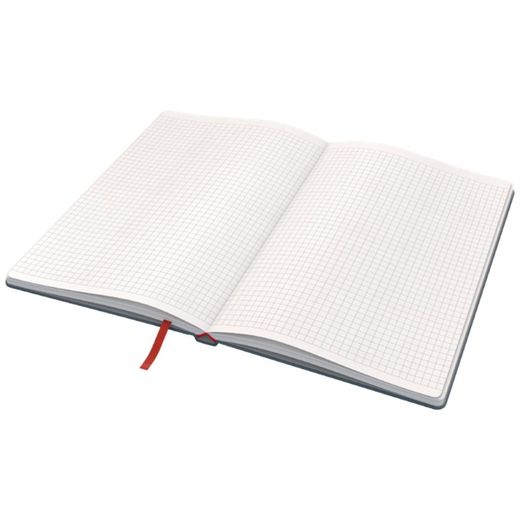 Leitz Cozy hardcover notebook, 80 sheets, squared, DIN A5, gray