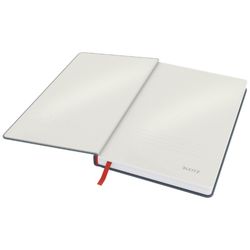 Leitz Cozy hardcover notebook, 80 sheets, squared, DIN A5, gray