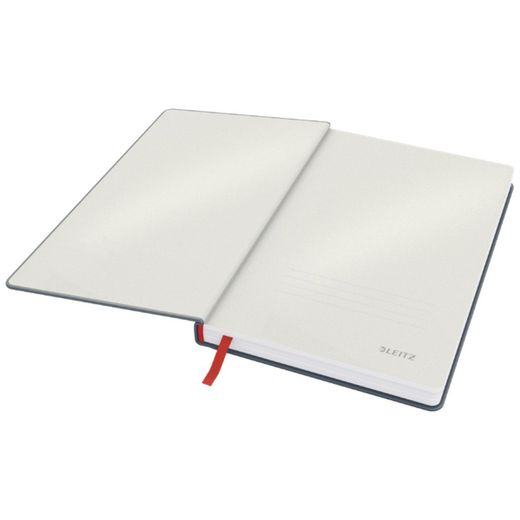 Leitz Cozy hardcover notebook, 80 sheets, squared, DIN A5, gray