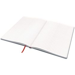 Leitz Cozy hardcover notebook, 80 sheets, squared, DIN B5, gray