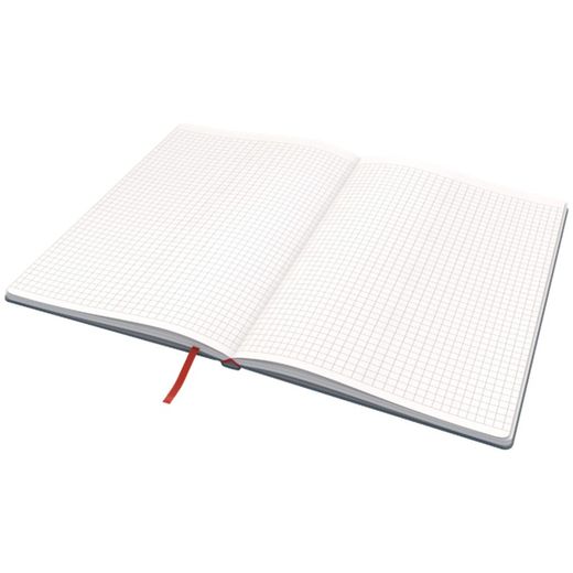 Leitz Cozy hardcover notebook, 80 sheets, squared, DIN B5, gray