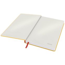 Leitz Cozy hardcover notebook, 80 sheets, horizontally ruled, DIN A5, yellow