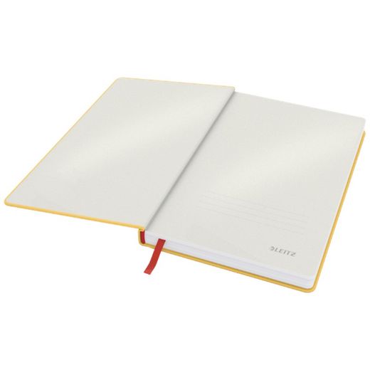 Leitz Cozy hardcover notebook, 80 sheets, horizontally ruled, DIN A5, yellow