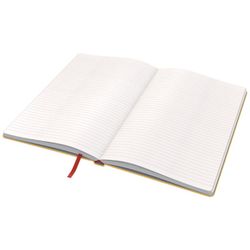 Leitz Cozy hardcover notebook, 80 sheets, horizontally ruled, DIN A5, yellow