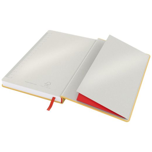 Leitz Cozy hardcover notebook, 80 sheets, horizontally ruled, DIN A5, yellow