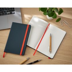 Leitz Cozy hard cover notebook, 80 sheets, horizontal ruled, DIN A5, gray