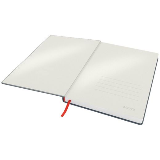 Leitz Cozy hardcover notebook, 80 sheets, horizontal ruled, DIN B5, gray