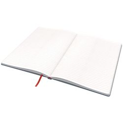 Leitz Cozy hardcover notebook, 80 sheets, horizontal ruled, DIN B5, gray