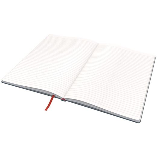 Leitz Cozy hardcover notebook, 80 sheets, horizontal ruled, DIN B5, gray