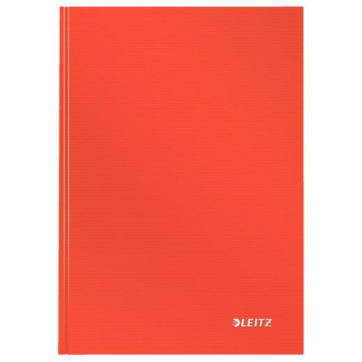 Leitz Solid Hardcover Notizbuch, 80 Blatt, 5 Raster, DIN A5, Rot