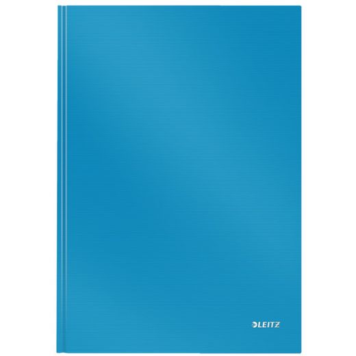 Quaderno Leitz Solid con copertina rigida, 80 fogli a righe orizzontali, DIN A4, blu