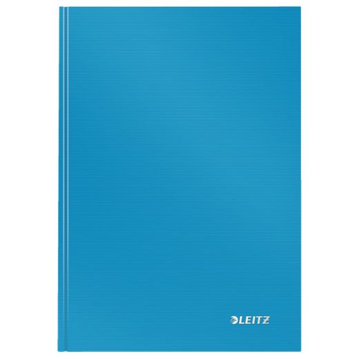 Leitz Solid Hardcover Notizbuch, 80 Blatt quer liniert, DIN A5, blau