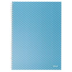 Cuaderno wiro con tapas de cartón Colour'Breeze A4, con pauta rayada, azul