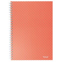 Cuaderno wiro con tapas de cartón  Colour'Breeze A5, cuadriculado, coral