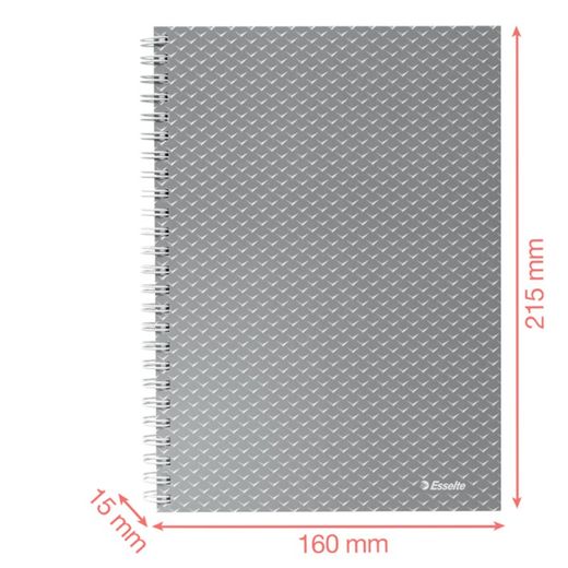 Quaderno a filo con copertine in cartone Colour'Breeze A5, quadrato, verde