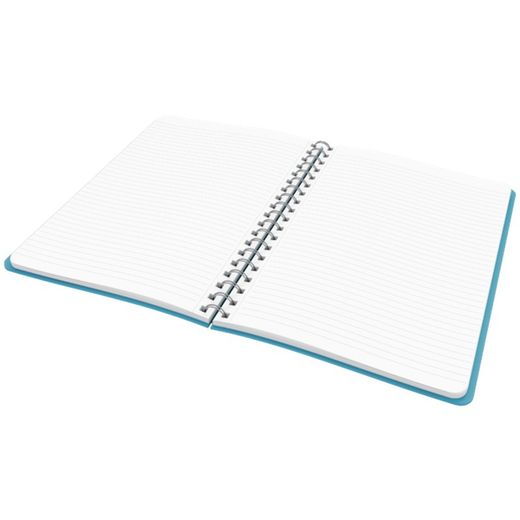 Wiro Leitz Cozy notebook. Hard covers. 80 sheets horizontal ruled, DIN B5, blue