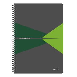 Cuaderno Wiro Leitz Office.Tapas de cartón. 90 hojas cuadrícula 5, DIN A4, verde