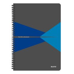 Cuaderno Wiro Leitz Office.Tapas de cartón. 90 hojas rayado horizontal, DIN A4, azul