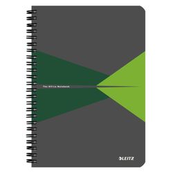 Cuaderno Wiro Leitz Office.Tapas de PP. 90 hojas cuadrícula 5, DIN A5, verde
