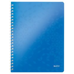Cuaderno Wiro Leitz WOW. PP. 80 hojas cuadrícula 5,DIN A4, azul