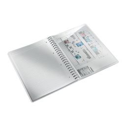 Quaderno Wiro Leitz WOW. PP 80 fogli griglia 5, DIN A4, bianco