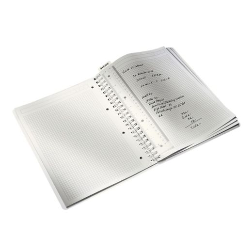 Notatnik Wiro Leitz WOW. P.P. 80 ark. siatka 5, DIN A4, fuksja