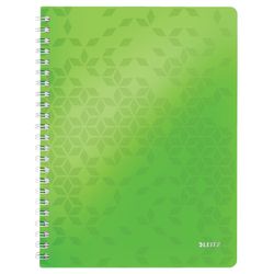 Cuaderno Wiro Leitz WOW. PP. 80 hojas cuadrícula 5,DIN A4, verde