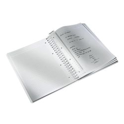 Wiro Leitz WOW notebook. P.P. 80 sheets grid 5, DIN A4, green