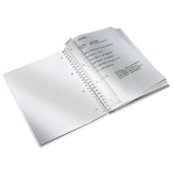 Wiro Leitz WOW notitieboek. pp 80 vellen horizontaal gelijnd, DIN A4, zwart