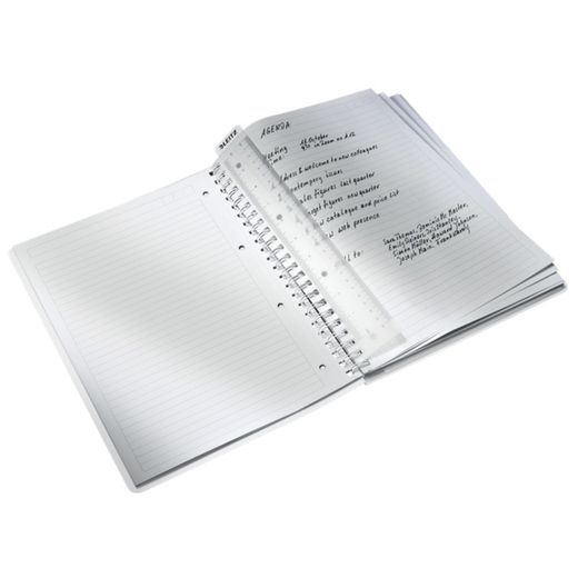 Wiro Leitz WOW notitieboek. pp 80 vellen horizontaal gelijnd, DIN A4, zwart