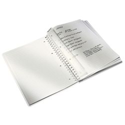 Wiro Leitz WOW notitieboek. pp 80 vellen horizontaal gelijnd, DIN A4, turkoois