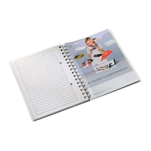 Wiro Leitz WOW notitieboek. pp 80 vellen horizontaal gelijnd, DIN A5, blauw