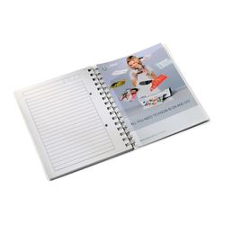 Quaderno Wiro Leitz WOW. PP 80 fogli a righe orizzontali, DIN A5, fucsia