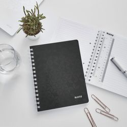 Notatnik Wiro Leitz WOW. P.P. 80 kartek w linię w poziomie, DIN A5, czarny