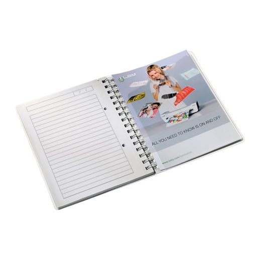 Wiro Leitz WOW notitieboek. pp 80 vellen horizontaal gelijnd, DIN A5, turkoois