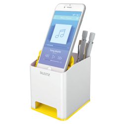 Cubilete Leitz WOW DUAL, amarillo/blanco