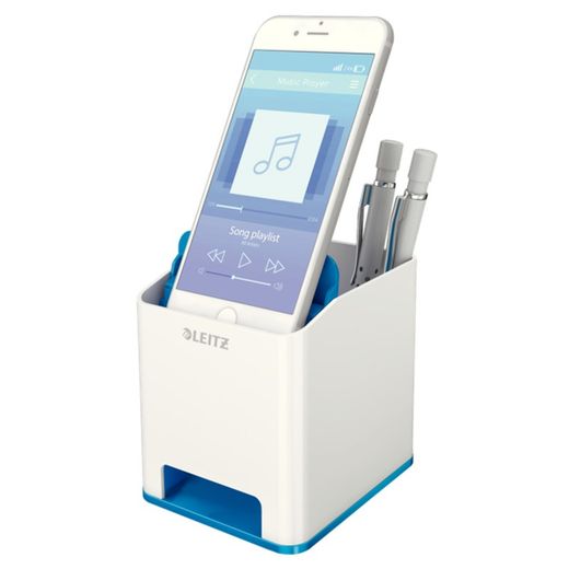 Cubilete Leitz WOW DUAL, azul/blanco