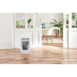 IQ Auto+ Aktenvernichter für kleine Büros 100 P5, Automatischer Einzug, Weiß