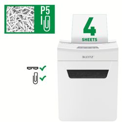 IQ Protect 4 P5 papiervernietiger, wit/zilver