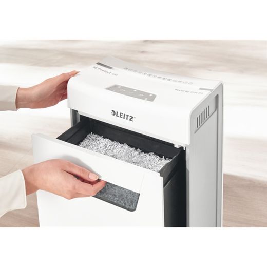 IQ Protect 4 P5 papiervernietiger, wit/zilver