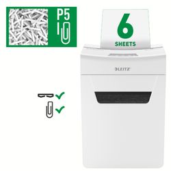 IQ Protect 6 P5 papiervernietiger, wit/zilver