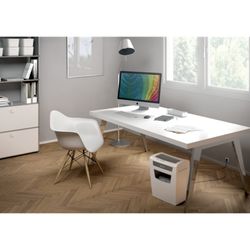 Destructora Leitz IQ Home Office P4, blanco/plata