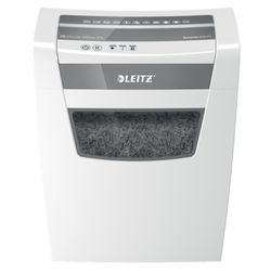 Destructora Leitz IQ Home Office P4, blanco/plata
