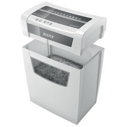 Destructora Leitz IQ Home Office P4, blanco/plata