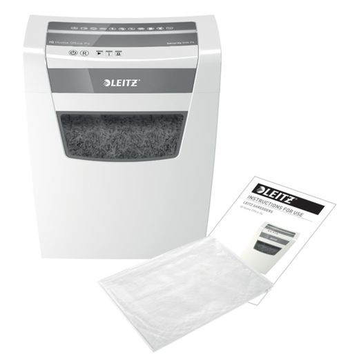 Destructora Leitz IQ Home Office P4, blanco/plata