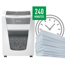 Destructora Leitz IQ Office Pro P6+, blanco/plata