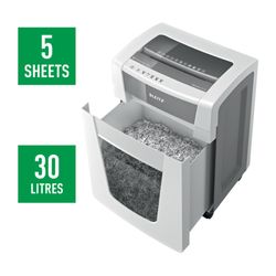 Destructora Leitz IQ Office Pro P6+, blanco/plata