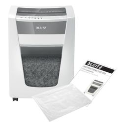 Destructora Leitz IQ Office Pro P6+, blanco/plata